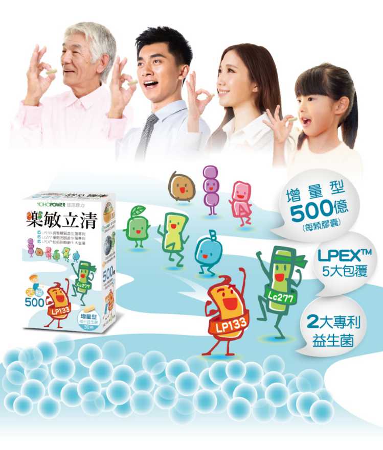 樂敏立清益生菌活暢500 YOHOPOWER