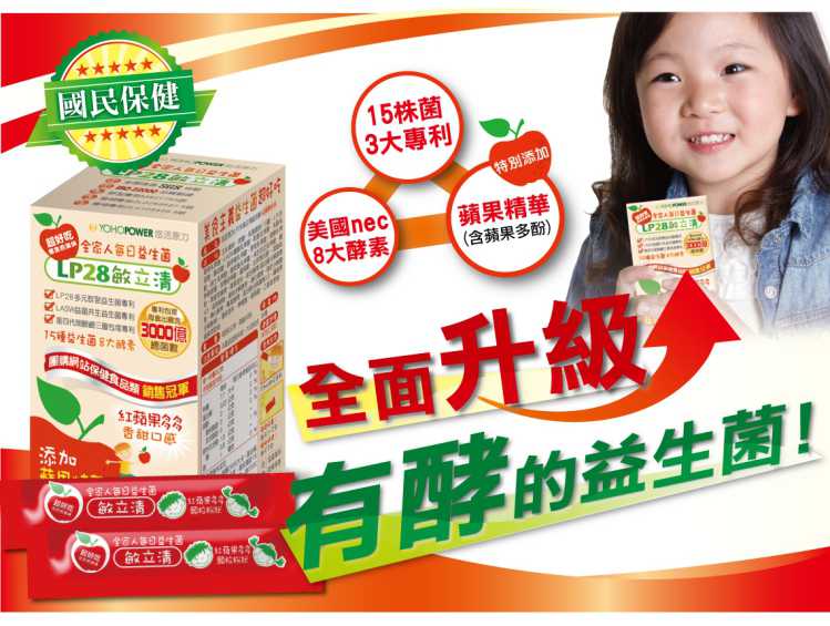 “LP28敏立清益生菌紅蘋果多多