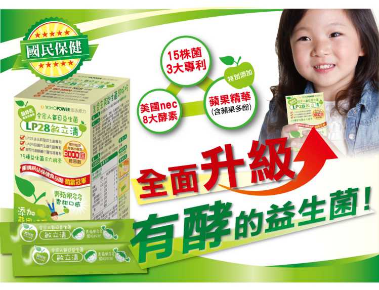 “LP28敏立清益生菌青蘋果多多